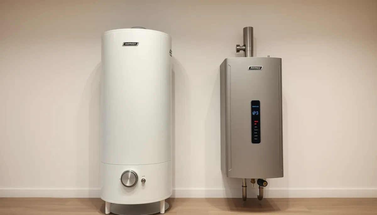 Comparatif visuel de deux chauffe-eau thermodynamiques concurrents côte à côte