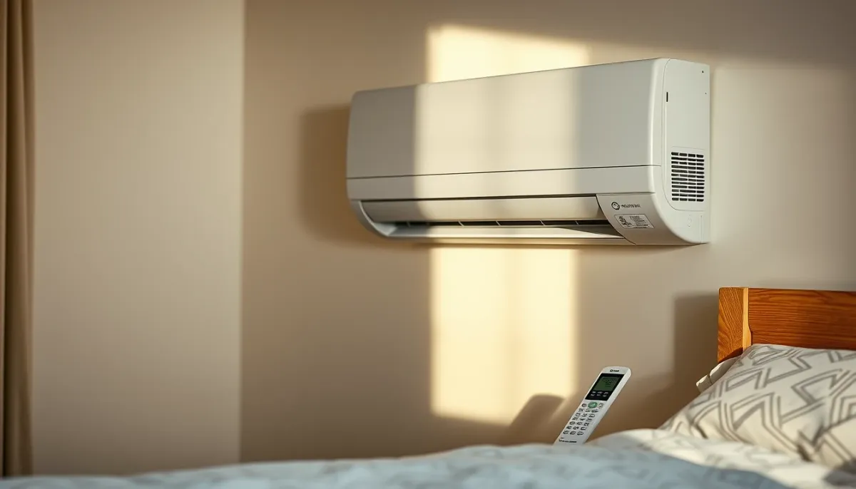 Climatisation réversible dans une chambre apaisante