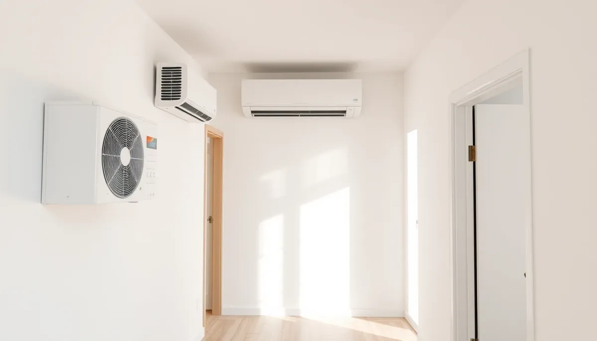 Système de climatisation multisplit avec plusieurs unités intérieures dans une maison
