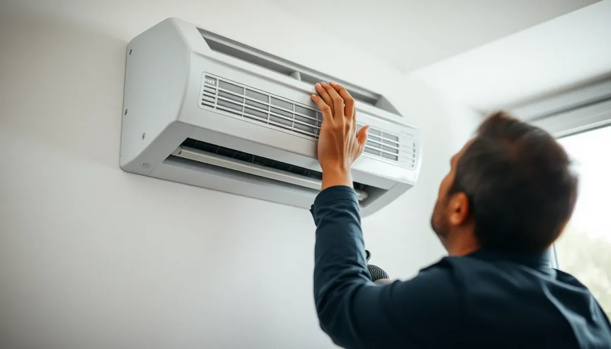 Nettoyage des filtres à air d'une unité intérieure de climatisation