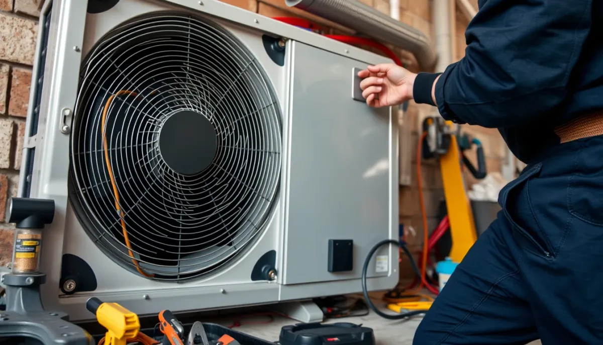 Installation d'une pompe à chaleur air/eau haute température par un professionnel