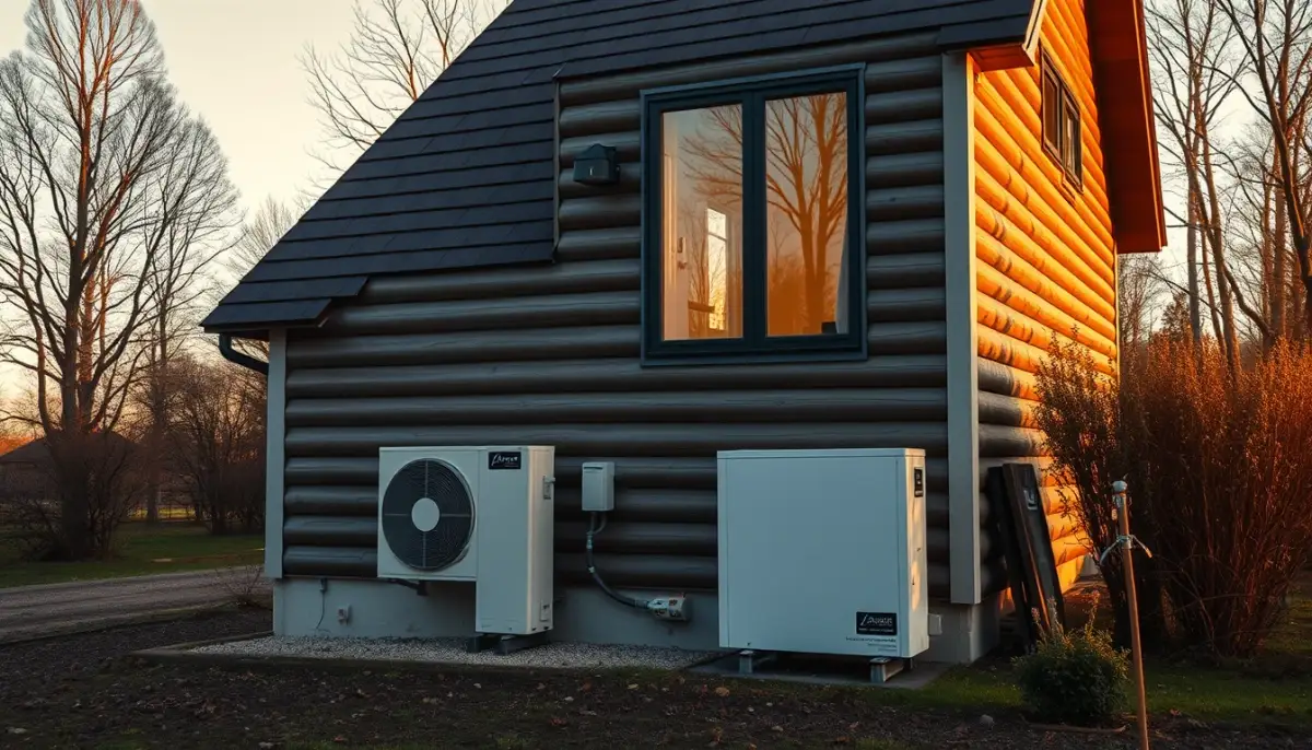 Maison bien isolée équipée d'une pompe à chaleur air/eau haute température