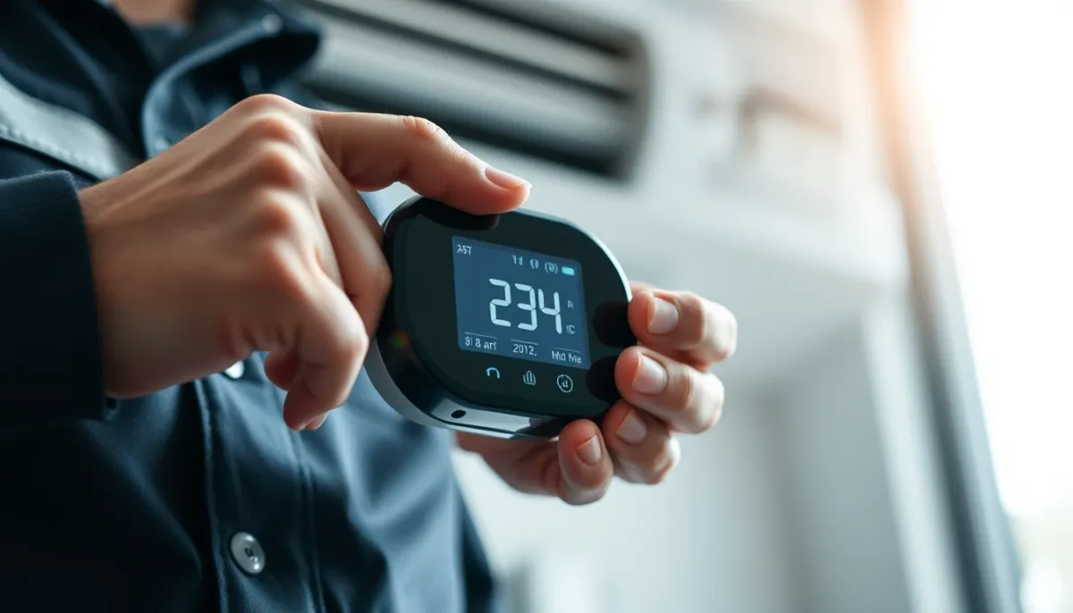 Télécommande de climatisation gainable avec affichage digital