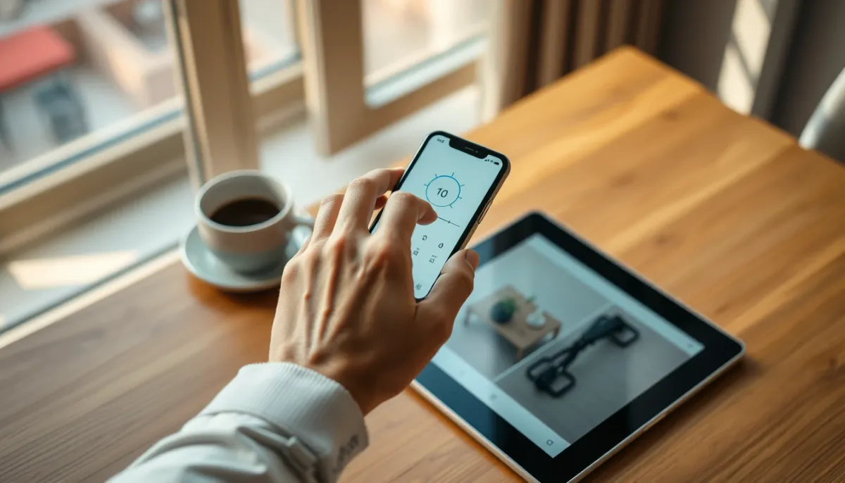 Utilisation d'une application mobile pour piloter la climatisation