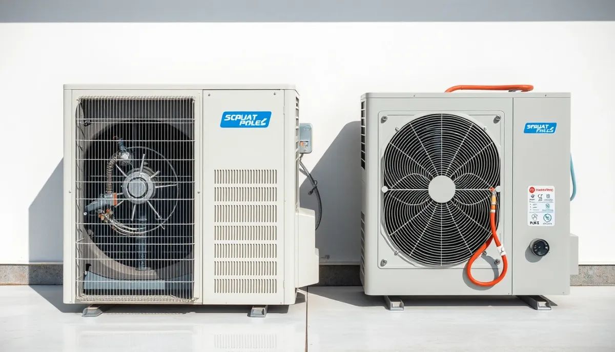Comparaison technique entre une PAC monobloc et une PAC split