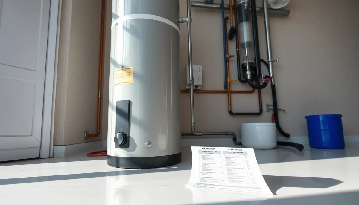 Chauffe-eau thermodynamique entretenu avec une liste de vérifications