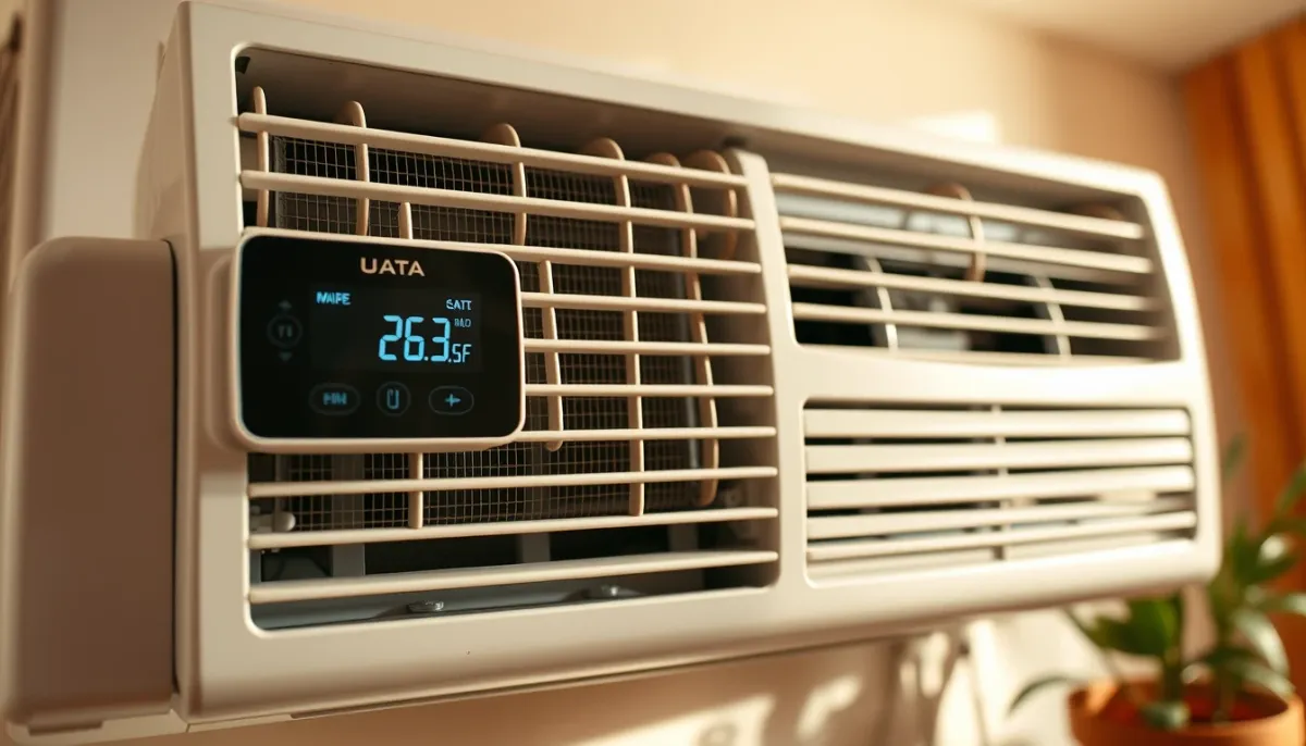 Unité de climatisation propre et bien entretenue avec thermostat numérique